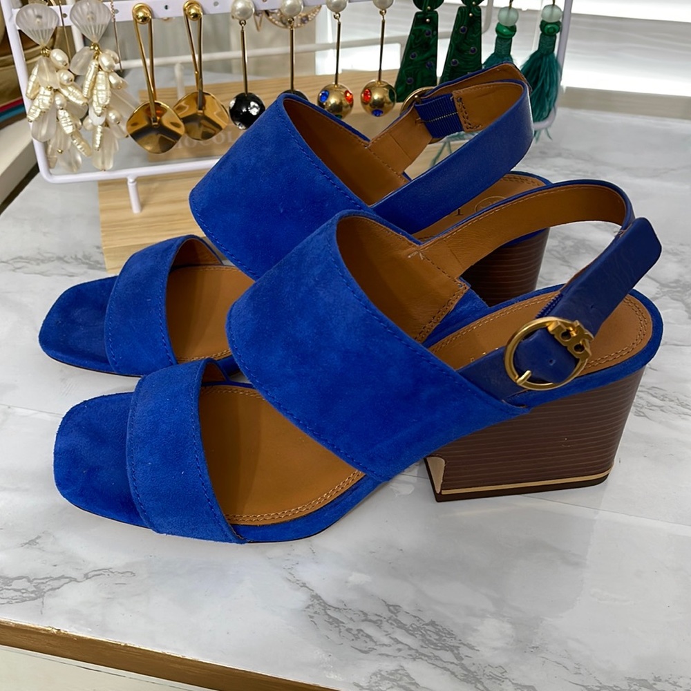 Tory Burch Shelby Blue sandals